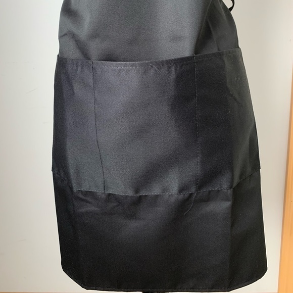 Teal Rhinestone Stylist Apron with 3 Pockets Black - Picture 4 of 9